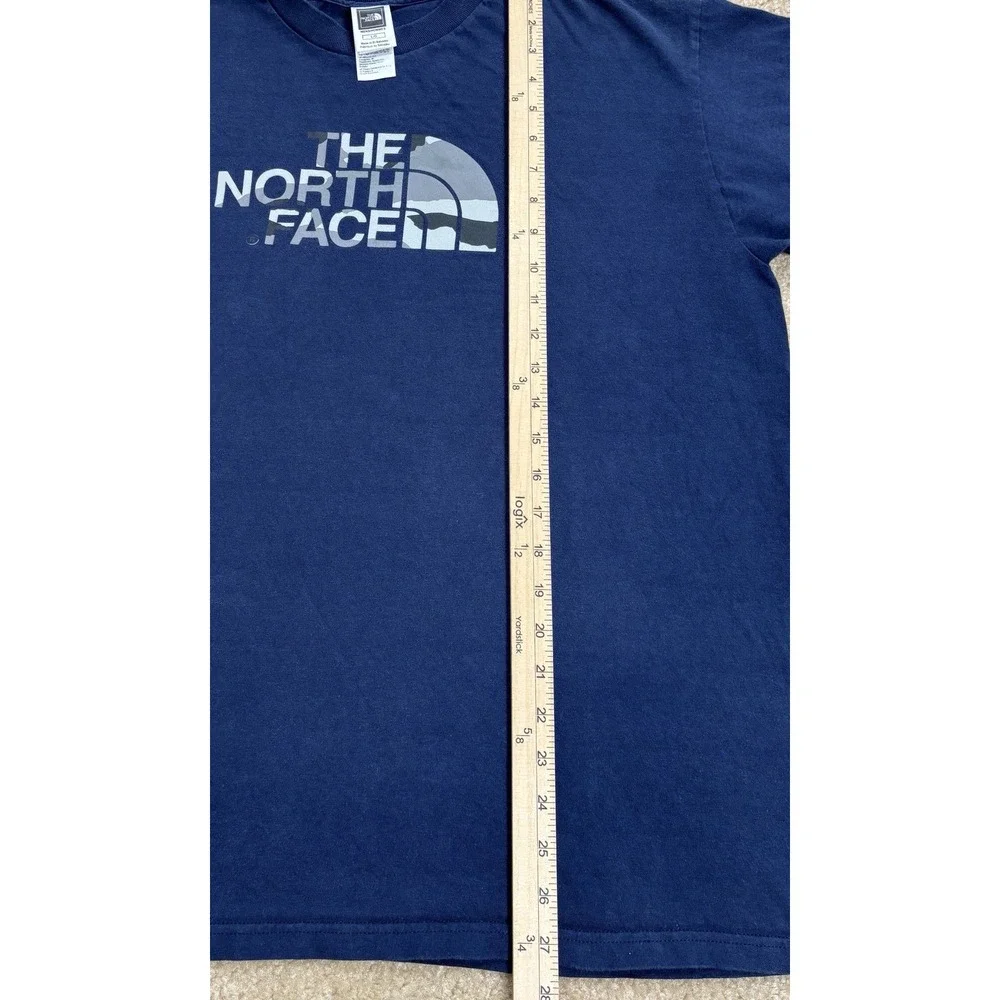 The North Face Shirt Mens Large Blue Short Sleeve Graphic Hiking